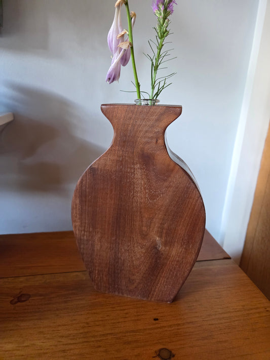Walnut Vase