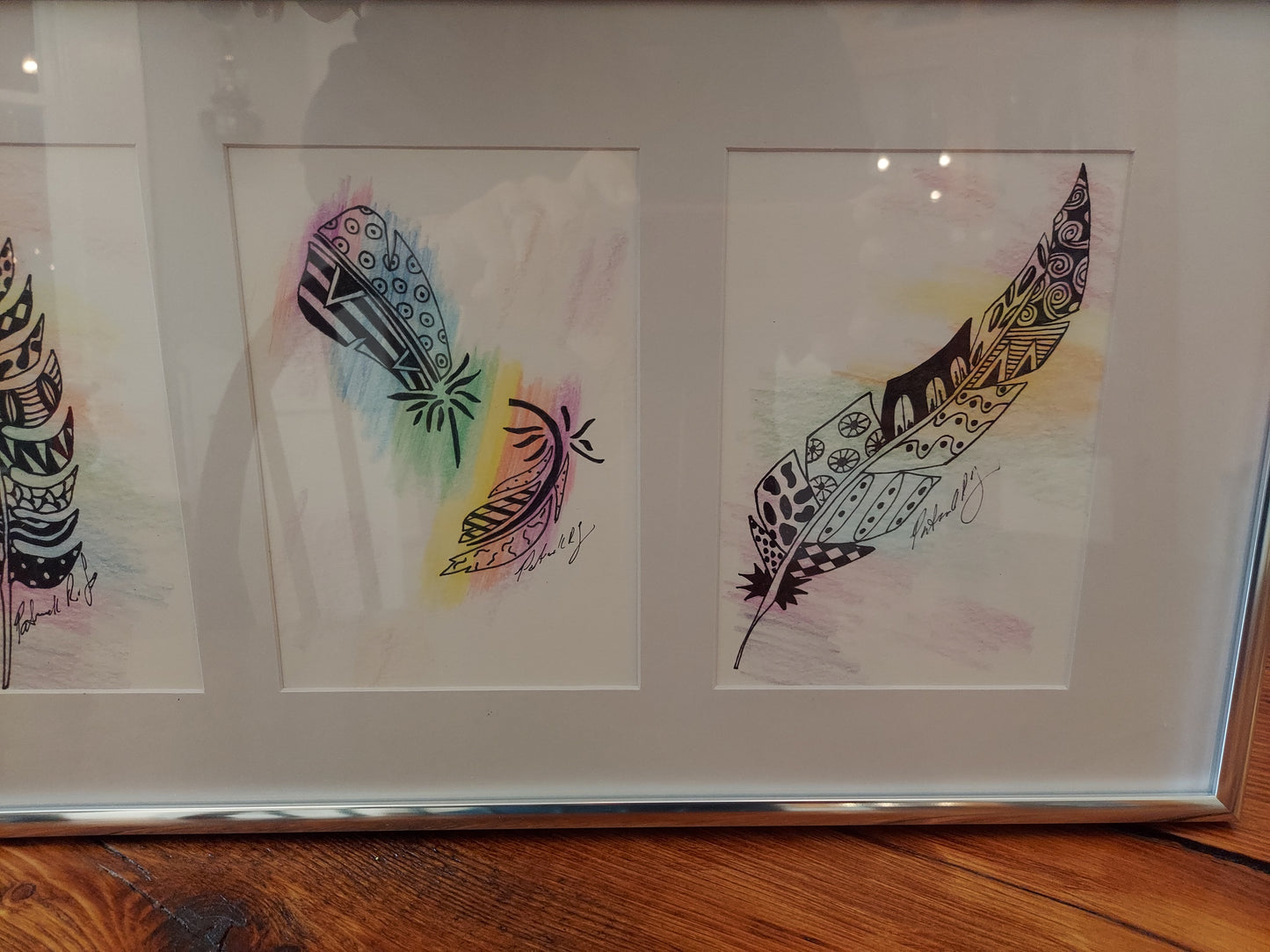 Rainbow Zentangle Art