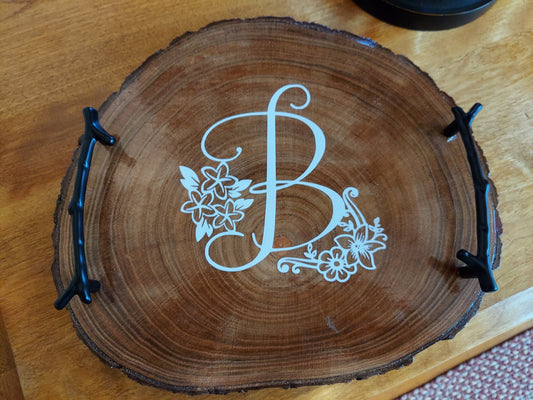 Custom Wood Slab Cheese Board