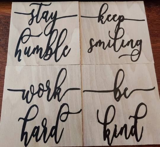Quotes / Sayings / Faith Coasters