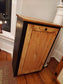Pine Trash Bin Cabinet