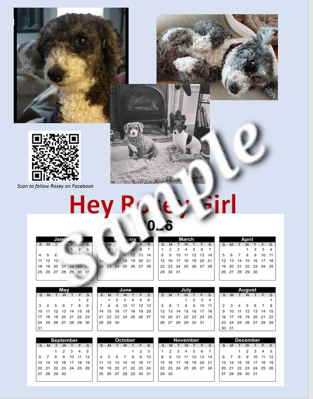 Hey Rosey Girl Calendar 2025