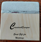 Carrara Marble and Pine Coasters